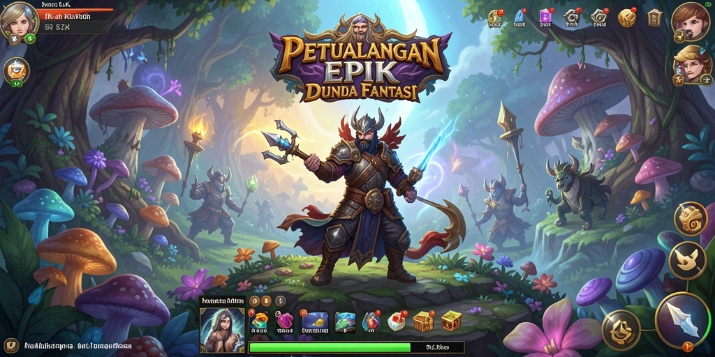 Tampilan menarik dari gameplay RPG di 8ZK yang memikat.