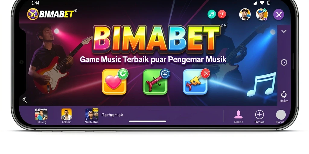 Tampilan gameplay <strong>BIMABET</strong> dengan momen mendebarkan musik.
