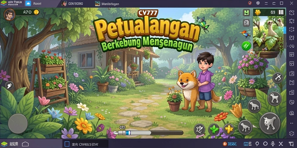 Gameplay CV777 yang seru dan menantang dalam berkebun.