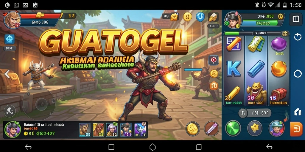 Tampilan utama GUATOGEL dengan fitur-fitur Utility yang membantu.