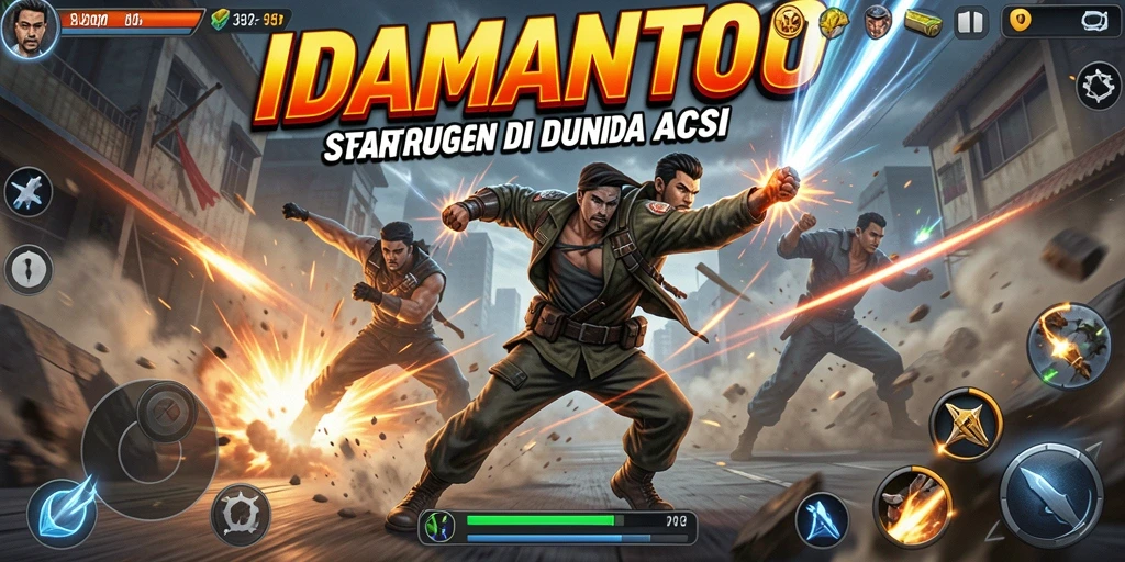 Gameplay <strong>IDAMANTOTO</strong> yang mendebarkan dengan pertarungan intens.