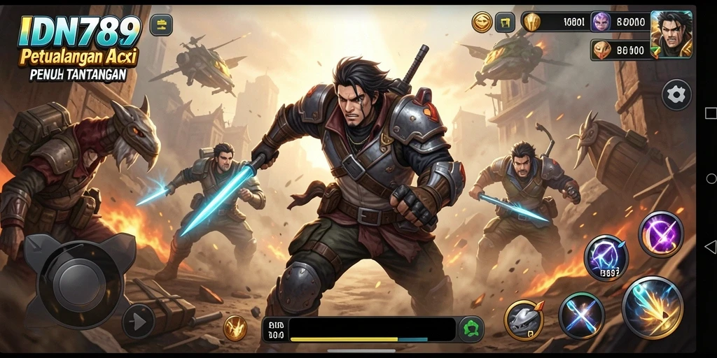 Tangkapan layar IDN789 menampilkan aksi mendebarkan di dunia game.