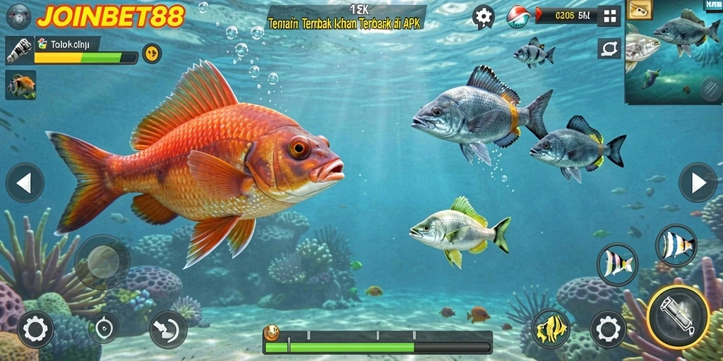 Gameplay seru penuh aksi dalam JOINBET88 Tembak Ikan.