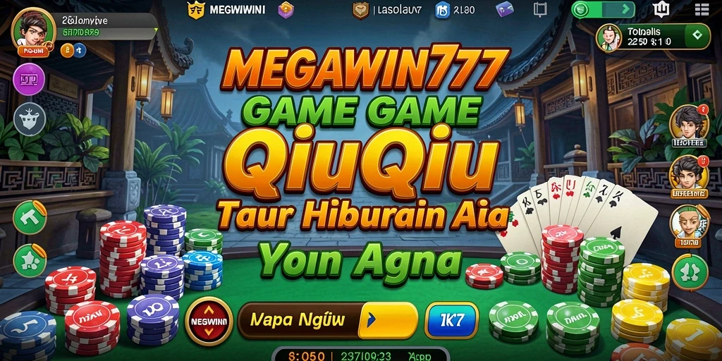 Tampilan gameplay seru di MEGAWIN777 yang menarik para pemain QiuQiu.