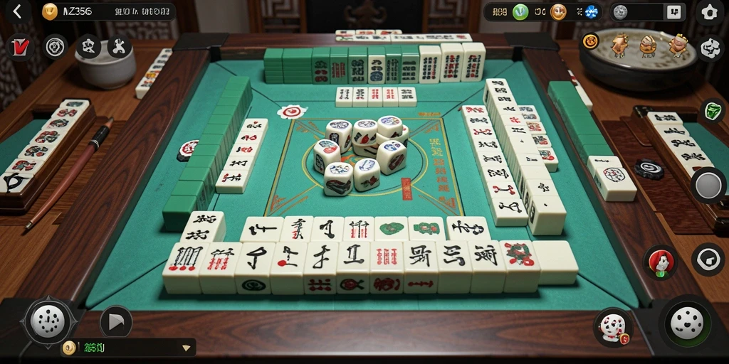 Tampilan gameplay MZ356 yang menarik dan menantang dalam Mahjong.