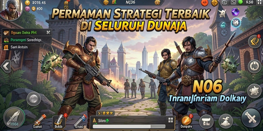 Tampilan seru dari gameplay N06 dengan strategi mendalam.