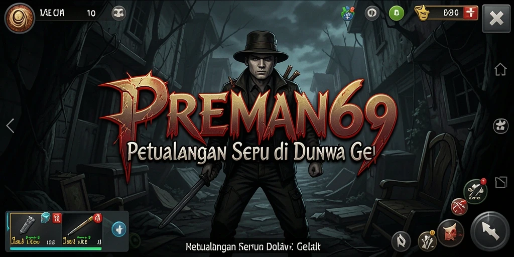 Tampilan gameplay menegangkan dari PREMAN69 dengan aksi seru.