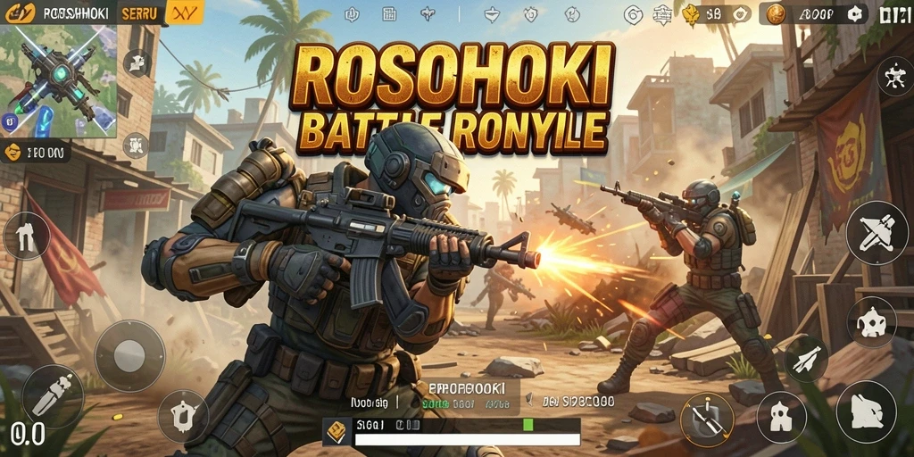 Tangkapan layar seru menunjukkan aksi pertempuran intens di ROSOHOKI.