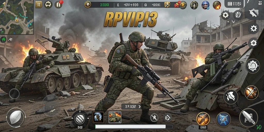 Tampilan menarik gameplay RPVIP3 dengan strategi seru.