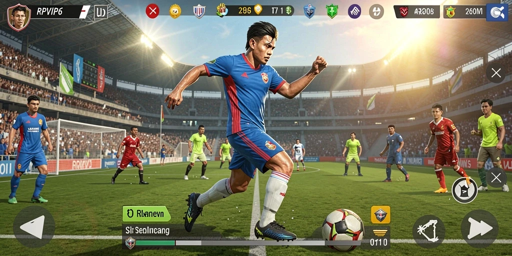 Tampilan menarik dari gameplay RPVIP6 dalam aksi olahraga.