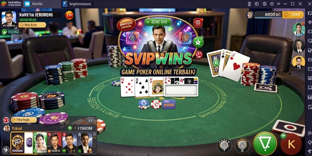 Tampilan menarik permainan poker di SVIPWINS.